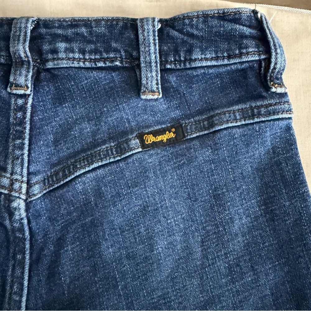 Wrangler Womens Retro Trumpet Flare Jeans 26x34 High Rise Bell Bottom 75th Anniv - Picture 8 of 16